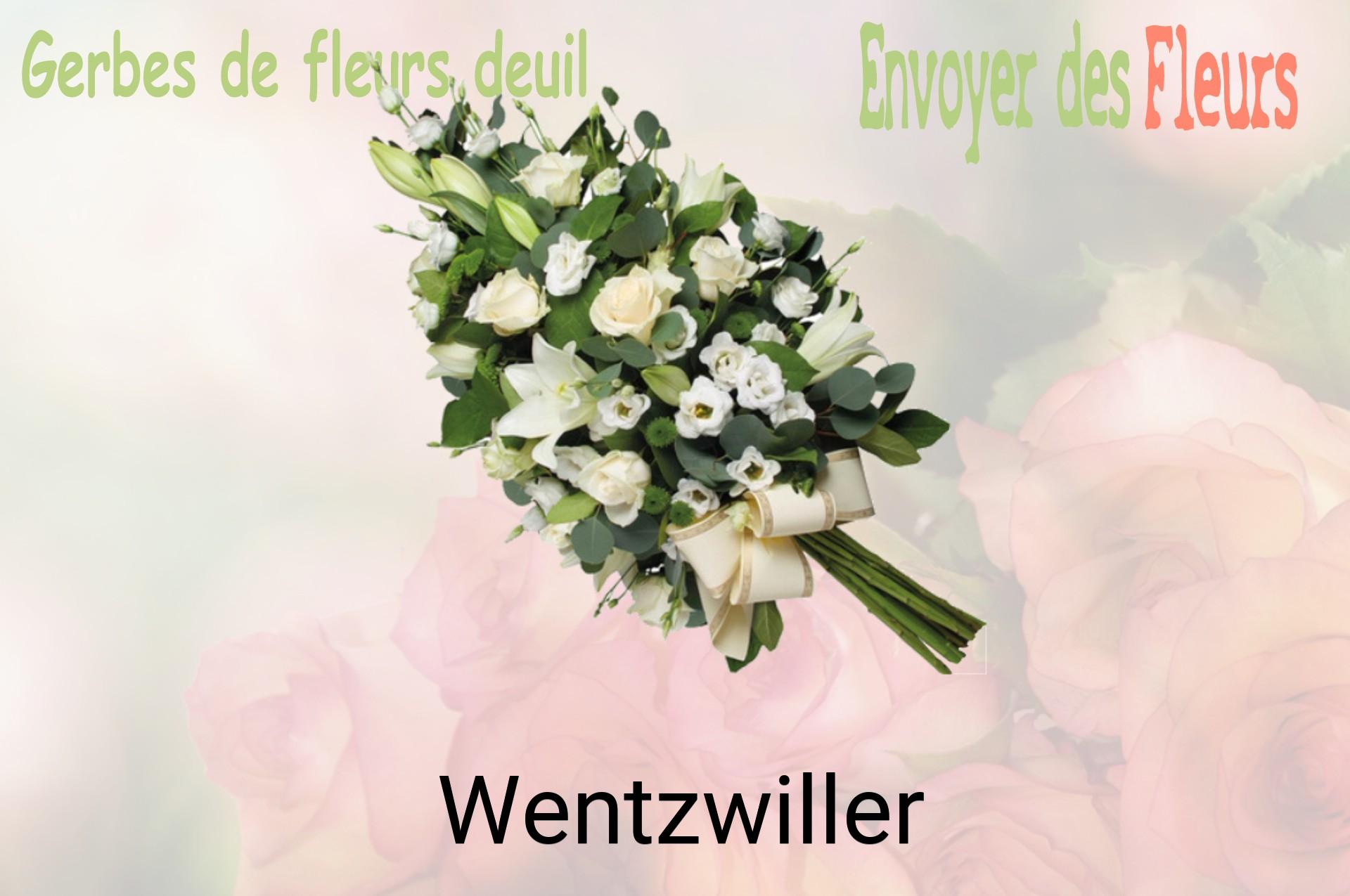 Gerbe de fleurs de deuil livrée à Wentzwiller